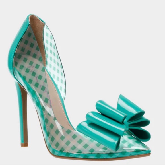 Betsy Johnson- Prince P- Turquoise Heels - Picture 4 of 4